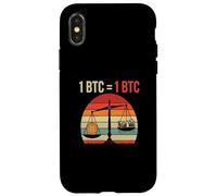 Bitcoins égalité Valeur 1BTC = 1BTC Argent liberté Bitcoin Coque pour iPhone X/XS