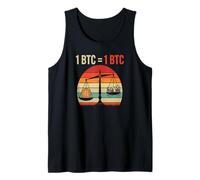 Bitcoins égalité Valeur 1BTC = 1BTC Argent liberté Bitcoin Débardeur