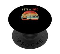 Bitcoins égalité Valeur 1BTC = 1BTC Argent liberté Bitcoin PopSockets PopGrip Adhésif
