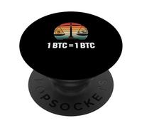 Bitcoins égalité Valeur 1BTC = 1BTC Argent liberté Bitcoin PopSockets PopGrip Adhésif