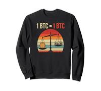 Bitcoins égalité Valeur 1BTC = 1BTC Argent liberté Bitcoin Sweatshirt
