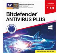 Bitdefender Antivirus Plus 2025 1-Dispositif 1 An