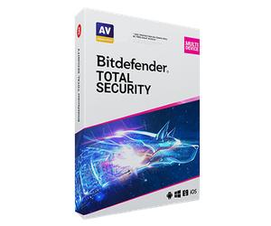 Bitdefender Total Security 2026 | Renouvellement | 10 appareils | 1 an | PC/Mac/Android/iOS | Code par email