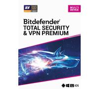 Bitdefender Total Security & VPN Premium 2026 - Édition: 5 Appareils 1 An