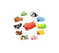 Bite 11pcs Ligne cordon pour iPhone Câble animaux Accessoires Pour Câble téléphone Protège mignon
