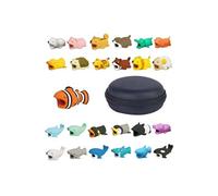 Bite 25PCS Ligne cordon pour iPhone Câble animaux Accessoires Pour Câble téléphone Protège mignon