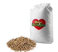 Bite&Delight Aliments pour lapins en granulés 25kg - Nutrition riche en céréales & fibres avec vitamines - Pour lapins nains, lapins domestiques