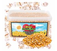 Bite&Delight maïs pour pop-corn 1L/1kg- Parfait pour un pop-corn frais et croustillant, qualité supérieure, idéal pour le home cinéma & les snacks