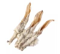 Bite&Delight oreilles de lapin avec fourrure 100g - friandise à mâcher 100 % naturelle pour chiens, avec fourrure pour nettoyer les intestins, riche en protéines, sans céréales, pauvre en graisses