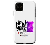 Bite Me, Cool New York City Purple Candy Gum Bear Graphic Coque pour iPhone 11