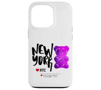 Bite Me, Cool New York City Purple Candy Gum Bear Graphic Coque pour iPhone 13 Pro