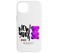 Bite Me, Cool New York City Purple Candy Gum Bear Graphic Coque pour iPhone 14 Plus