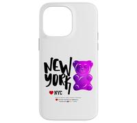 Bite Me, Cool New York City Purple Candy Gum Bear Graphic Coque pour iPhone 14 Pro Max