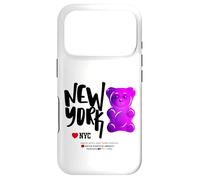 Bite Me, Cool New York City Purple Candy Gum Bear Graphic Coque pour iPhone 17 Pro