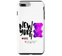Bite Me, Cool New York City Purple Candy Gum Bear Graphic Coque pour iPhone 7 Plus/8 Plus