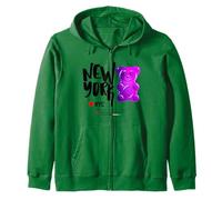 Bite Me, Cool New York City Purple Candy Gum Bear Graphic Sweat à Capuche