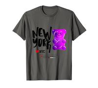 Bite Me, Cool New York City Purple Candy Gum Bear Graphic T-Shirt