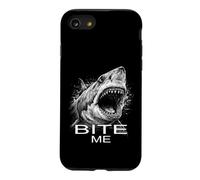 Bite Me Shark Funny Ocean Beach Trendy Sarcastique Fun Summer Coque pour iPhone SE (2020) / 7/8