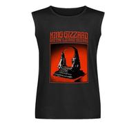 Bite People Hail Satan Mens Sleeveless T-Shirt Casual Unisex Black Vest Tank Tee Tops M