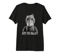 Bite The Bullet Shoebill Cigogne Humour T-Shirt Haut de Gamme