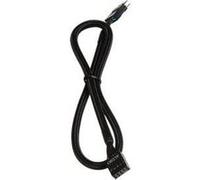 BitFenix Alchemy Premium Modding Series Multisleeved Cable - Rallonge de câble audio - IDC 9 broches (M) pour IDC 9 broches (F) - 30 cm - moulé - noir Noir G