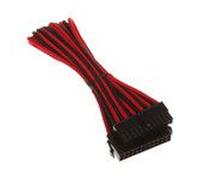 BitFenix Alchemy Premium Modding Series Multisleeved Cable - Rallonge de câble d'alimentation - ATX 24 broches (M) pour ATX 24 broches (F) - 30 cm - rouge/noir