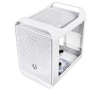 Bitfenix Prodigy M 2022 Boîtier PC Gaming mATX/Mini-ITX, compatible avec RTX 3090 et RX 6900 XT en montage vertical et refroidissement par eau, verre trempé, Port de type C x 1, 2x USB 3.0, blanc