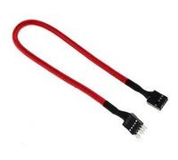 BitFenix - Rallonge Cable Audio - Alchemy - 30 cm - Gaine Rouge G