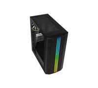 Boîtier PC - BITFENIX - Saber Mesh FRGB - Moyen tour - ATX - Noir - Verre trempé et façade Mesh