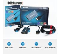 BitFunx - adaptateur convertisseur compatible HDMI, avec commutateur RGB vers YPbPr, pour Consoles de jeux PlayStation 1/2 PS1/PS2 kit