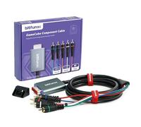 BITFUNX Adaptateur de câble composant NGC - Prend en charge la vidéo (3RCA) et audio (2RCA), adaptateur de jeu vidéo Plug & Play sans décalage, pour console NGC (1,8 m)