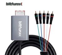 Bitfunx composant vidéo 5RCA YPbPr câble pour Nintendo GameCube NGC sortie AV numérique Image de haute qualité NGC component