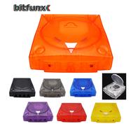 BitFunx - coque de remplacement transparente pour Console de jeu vidéo rétro SEGA Dreamcast, boîte translucide pour coque Dreamcast Tran Orange