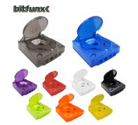 Bitfunx coque en plastique de remplacement boîtier translucide pour SEGA Dreamcast DC rétro Console de jeu vidéo boîtes transparentes Translucent orange