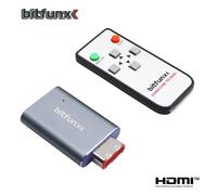 Bitfunx GC Vidéo HDMI ™ Adaptateur numérique AV vers HDMI ™ GC2HD pour console de jeu Nintendo Gamecube NGC DOL-001 NGC HDMI-black