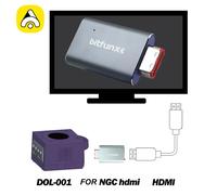 BitFunx HDMI numérique ™ Convertisseur pour console Nintendo Gamecube DOL-001 avec adaptateur doubleur de ligne pour NGC AV vers HDMI With SD2SP2 Pro