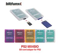 Bitfunx MX4SIO SIO2SD adaptateur de carte SD/TF lecteur de jeu pour Console de jeu PS2 Playstation2 SD-blue