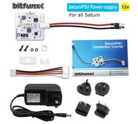 BitFunx V2.1 SaturnPSU alimentation 12V pour SEGA toutes les Consoles Saturn remplacement de Console de jeu vidéo rétro with power adapter