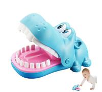 Biting Finger Hippo Toy - Interactive Mouth Biting Hand Game, Funny Teeth Reaction Game For Kids, Family, Home, SchoolSupplies, Christmas , Halloween Pranks, Party Fun And Holiday Entertainment