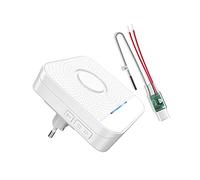 BITIWEND Kit d'extension de Signal Radio sans Fil pour Sonnette et Gong destiné aux systèmes de Sonnette existants, 1 Récepteur de Prise + 1 Convertisseur Radio (3-24 V CA/CC)