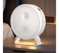 BITIWEND Naturgeräuschebox Détecteur de mouvement avec lumière et support amovible Rechargeable Nature Sound Box Bruits d'oiseaux, mer, ruisseau, feu de camp, boîte à musique avec détecteur de