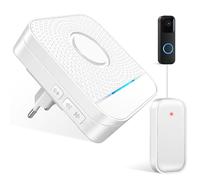 BITIWEND Transmission du Signal Radio Compatible avec Blink Sonnette Vidéo 1st & 2nd Gen Kit d'extension Radio pour Sonnette de Porte et Carillon Transmission (APP Select ‘Mount with wiring’)