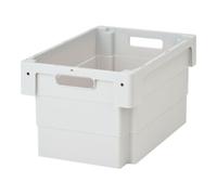 BITO Bacs gerbables et emboîtables Bito série U-Turn DSB64321 l 600 x l 400 x H 320 gris Quantité:1