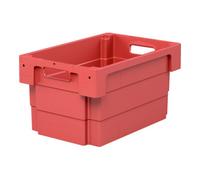BITO Bacs gerbables et emboîtables Bito série U-Turn DSB64321 l 600 x l 400 x H 320 rouge Quantité:1