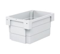 BITO Bacs gerbables et emboîtables Bito série U-Turn DSB64321D l 600 x l 400 x H 320 gris Quantité:1