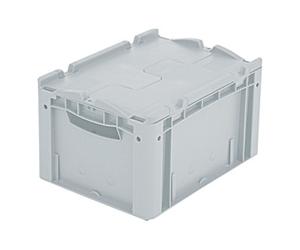 BITO Bito Bac gerbable Euro XL Set / XLD43221 400x300x220 gris Couvercle Quantité:1