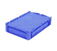 BITO Bito Euro container empilable XL avec couvercle XLD64121D L600xW400xH138 mm, bleu Quantité:1