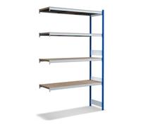 BITO Bito Grand ensemble de rayonnages / 350kg 2499x1512x524 Panneau d'aggloméré 4 niveaux RAL5010 Quantité:1