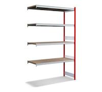 BITO Bito Grand ensemble de rayonnages / 350kg 2499x1512x624 Panneau d'aggloméré 4 niveaux RAL3000 Quantité:1