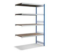 BITO Bito Grand ensemble de rayonnages / 350kg 2499x1512x824 Panneau d'aggloméré 4 niveaux RAL5010 Quantité:1